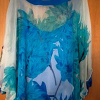 blusa in seta con top