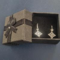 Orecchini argento rodiato 925 