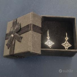 Orecchini argento rodiato 925 