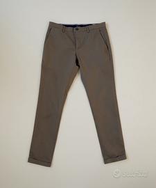 Pantaloni chino da uomo - verde oliva - slim fit
