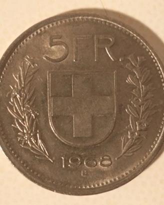 Svizzera - 5 franchi(1968)