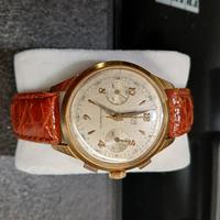 Cronografo Venus 17 rubis placcato oro