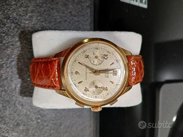 Cronografo Venus 17 rubis placcato oro