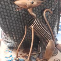 artigianato/3  gatti in ferro