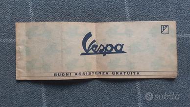 Buoni assistenza Vespa anni 60