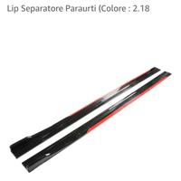 spoiler laterale x auto  nero e rosso