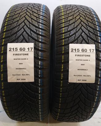 2 GOMME 215 60 17 FIRESTONE INV RIF3998