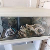 Acquario 80 litri con mobile BIANCO