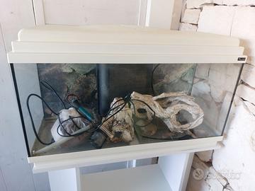 Acquario 80 litri con mobile BIANCO