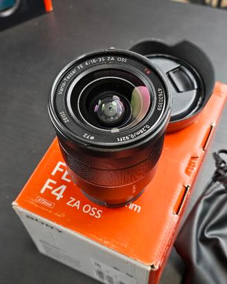 Sony 16-35 F4 Zeiss obiettivo Full Frame