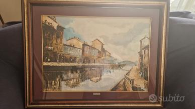 Quadro naviglio grande Milano