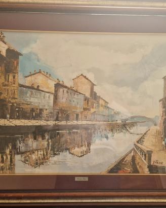 Quadro naviglio grande Milano