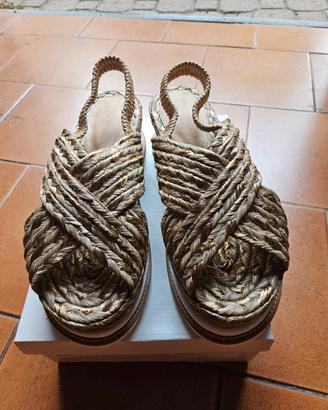 Sandali Platform Balearmania ibza oro/bronzo
