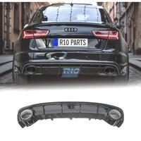 DIFFUSORE AUDI A6 15-18 LOOK RS6 NERO LUCIDO