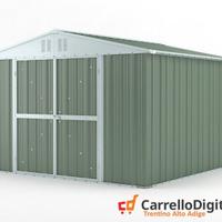 Box struttura lamiera Acciaio 327x307 verde