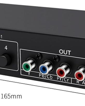 Switch AV Component 4 ingressi 1 uscita RCA