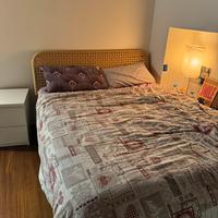 Letto matrimoniale+matetasso+topper