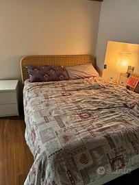 Letto matrimoniale+matetasso+topper