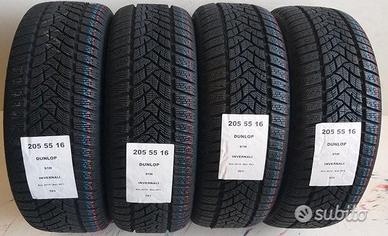 4 gomme 205 55 16 dunlop a523