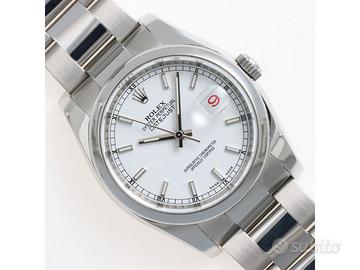 Rolex Datejust 36 116200 Bianco Oyster Anno 2007