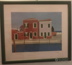 2 stampe cartoncino 38x43 Stoppa spiaggia Knokke