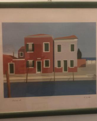 2 stampe cartoncino 38x43 Stoppa spiaggia Knokke