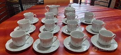 servizio caffè x12 persone in porcellana 