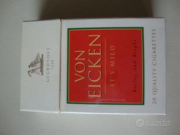 Pacchetto Vuoto Sigarette VON EICKEN ANNI '80 VINT