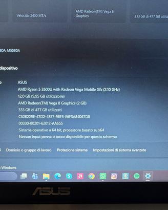 computer portatile Asus Windows 11 notebook