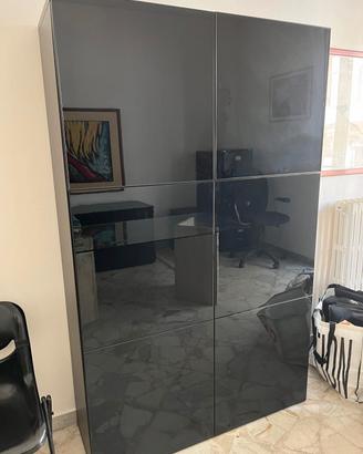 armadio/credenza minimal nero lucido