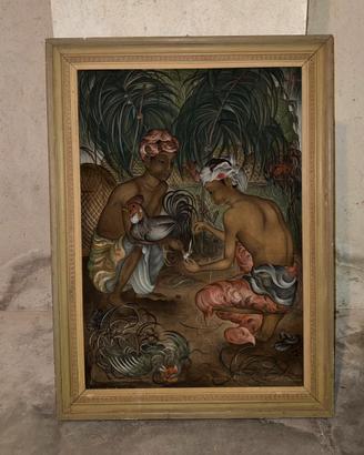 Dipinto Balinese risalente al 1963 firmato