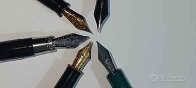 lotto di penne stilografiche + inchiostri 