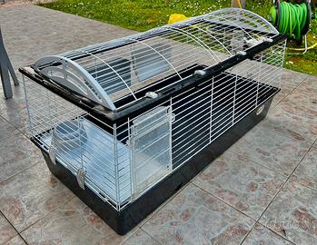 Gabbia per conigli e porcellini d’india 119x58x60