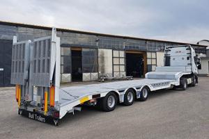 Carrellone 3 assi collo d'oca, PRONTA CONSEGNA sem