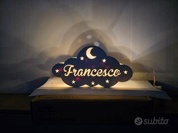 Lampada nuvola personalizzata 