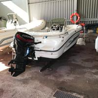 Barca open 5 metri Ranieri azzurra evinrude ho 40