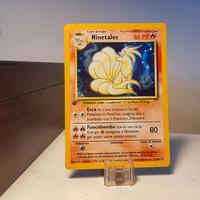 Carta Pokemon Ninetales 12/102.  1 Prima Edizione 
