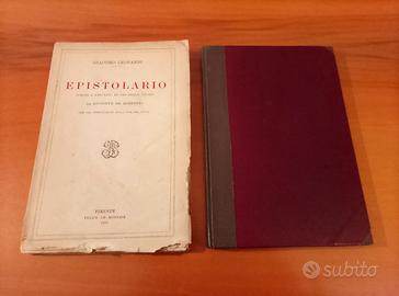 Giacomo Leopardi, Epistolario 1933 e I Canti 1923