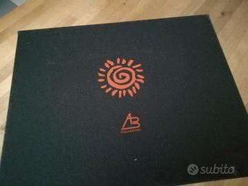 AB Collezioni Duo kit scarpe manicure pelle nera 