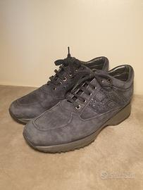 Scarpe da Donna Hogan Interactive Blu in Camoscio