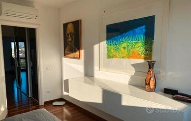 Mobile a parete Novamobili bianco lucido