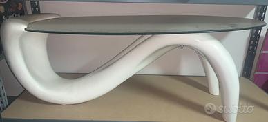 Tavolino di vetro per salotto