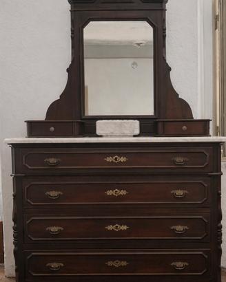 Como’ antico con specchiera, legno massello,’800
