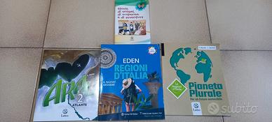 Set 4 libri le regioni d'italia atlante europa sto