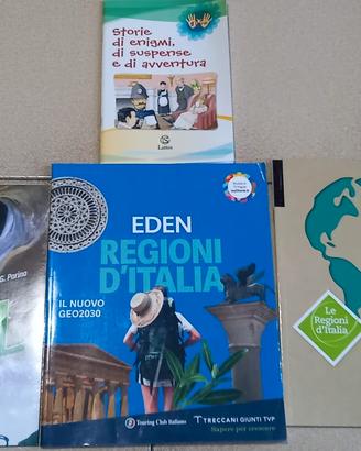 Set 4 libri le regioni d'italia atlante europa sto