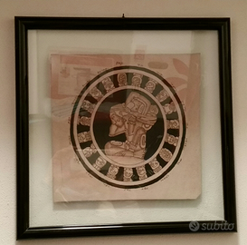 Quadro disegno Maja su pelle