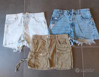 pantaloncini ragazza +gonnellino 