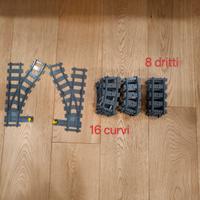 Lego binari dritti curvi e scambi