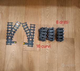Lego binari dritti curvi e scambi