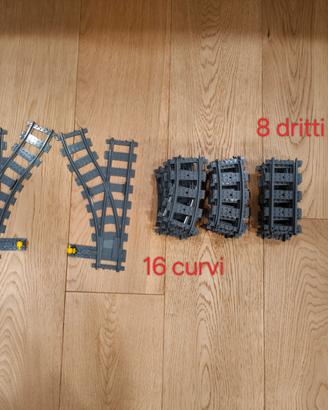 Lego binari dritti curvi e scambi